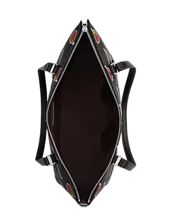 Coach Gallery Tote Bag With Heart Bolt Print