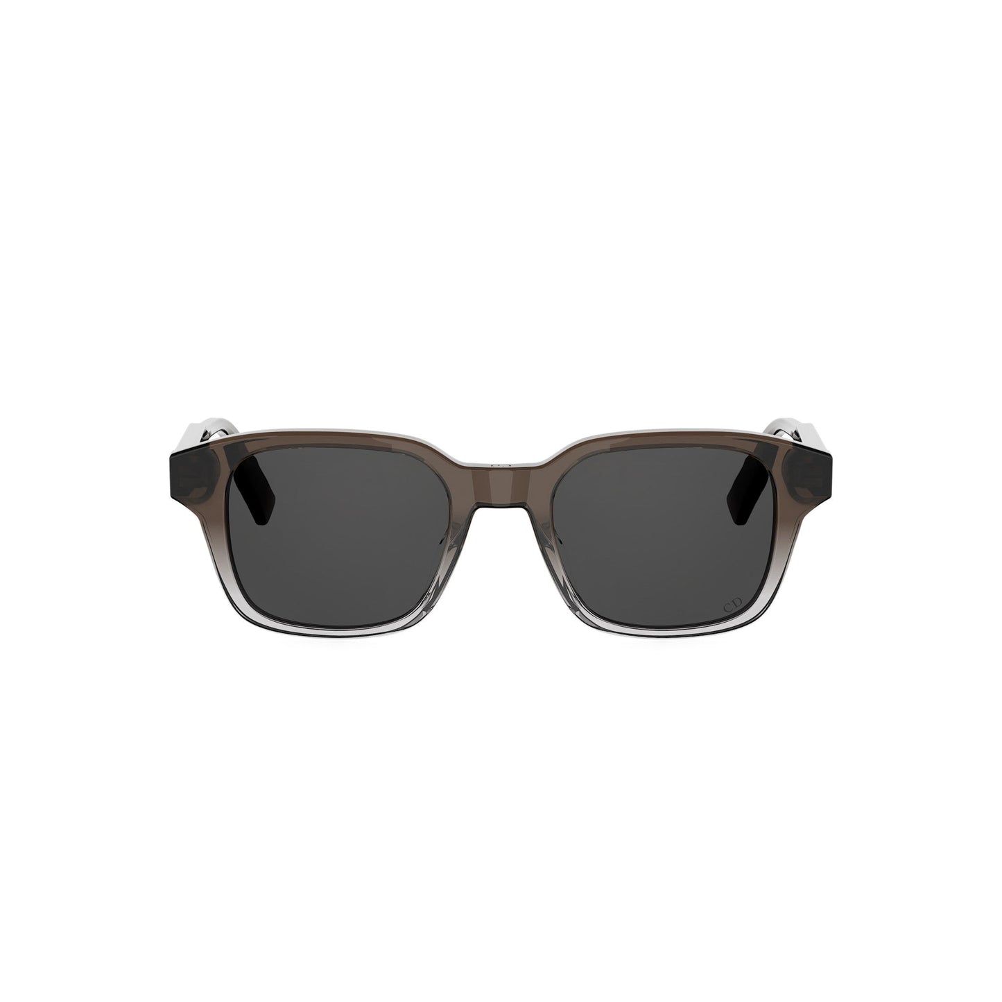 Brown Geometric Acetate Sunglasses