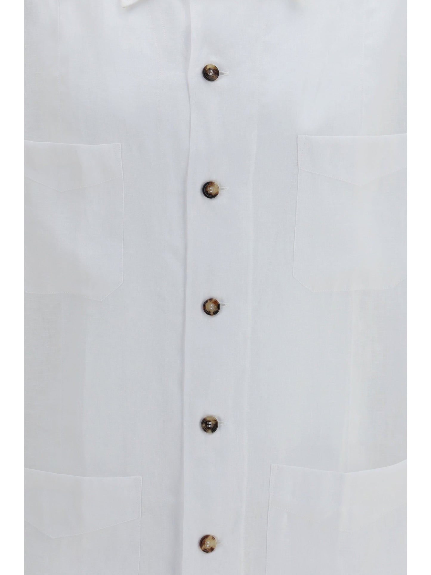 Brunello Cucinelli Men Linen Shirt