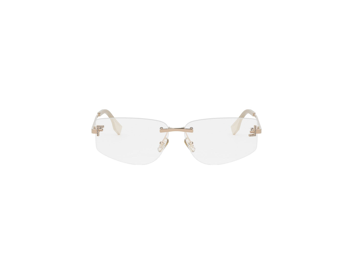 Rimless Geometric Eyeglasses