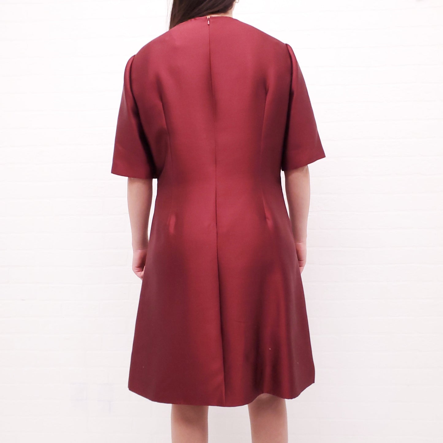 LELA ROSE MAROON FLORAL DRESS - SIZE 18/XL