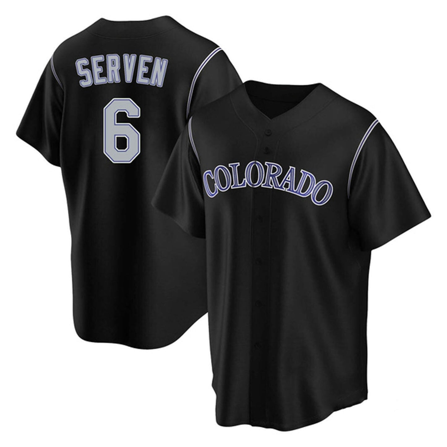 Brian Serven Colorado Rockies 6 Jersey