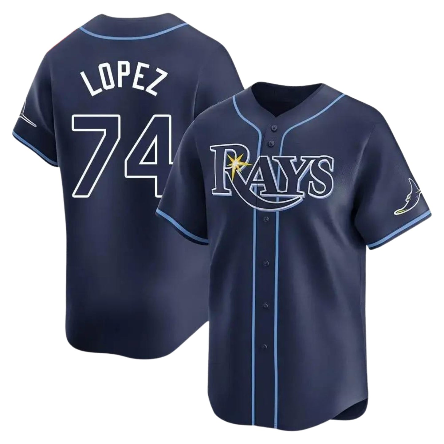 Jacob Lopez Tampa Bay Rays 74 Jersey