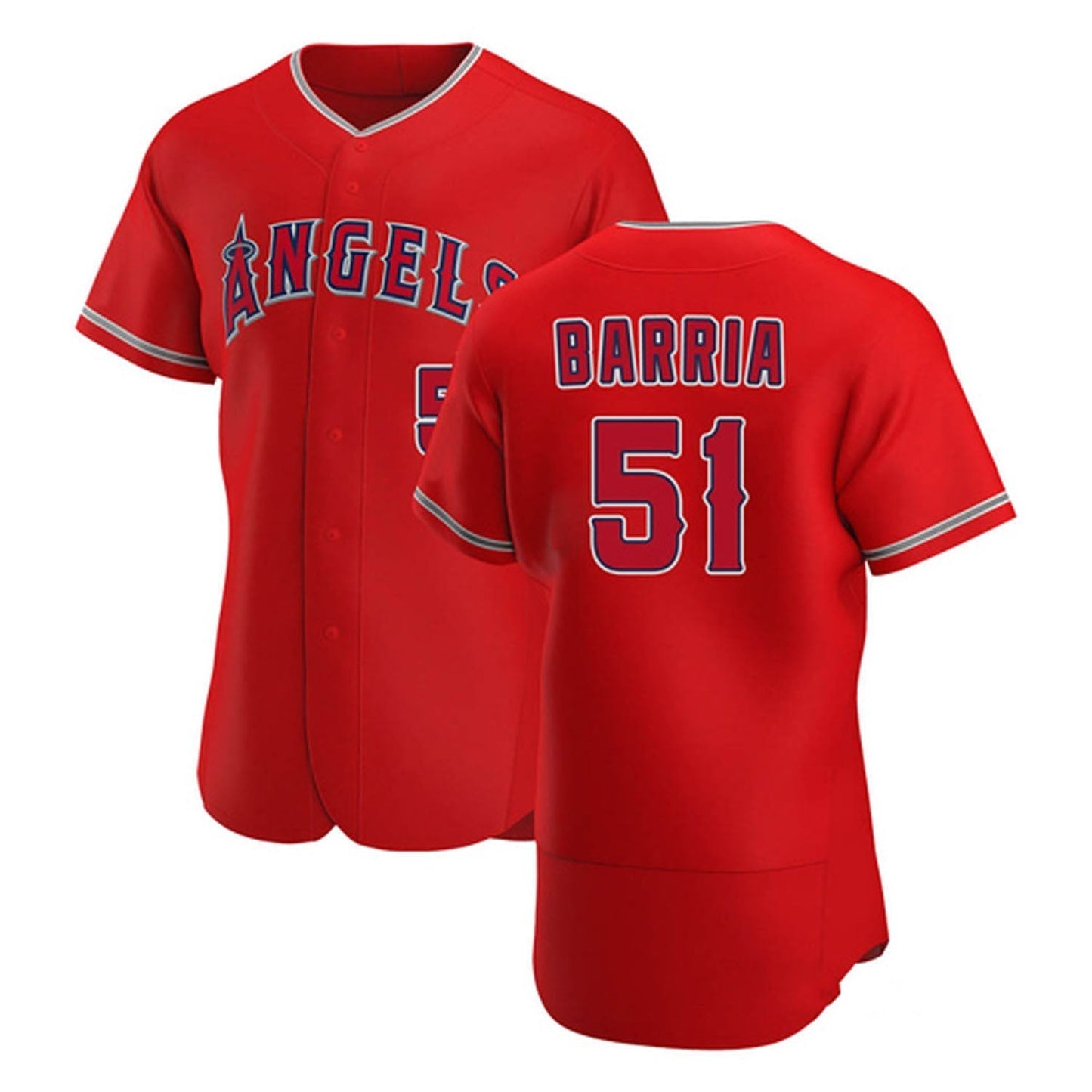 Jaime Barria Los Angeles Angels 51 Jersey