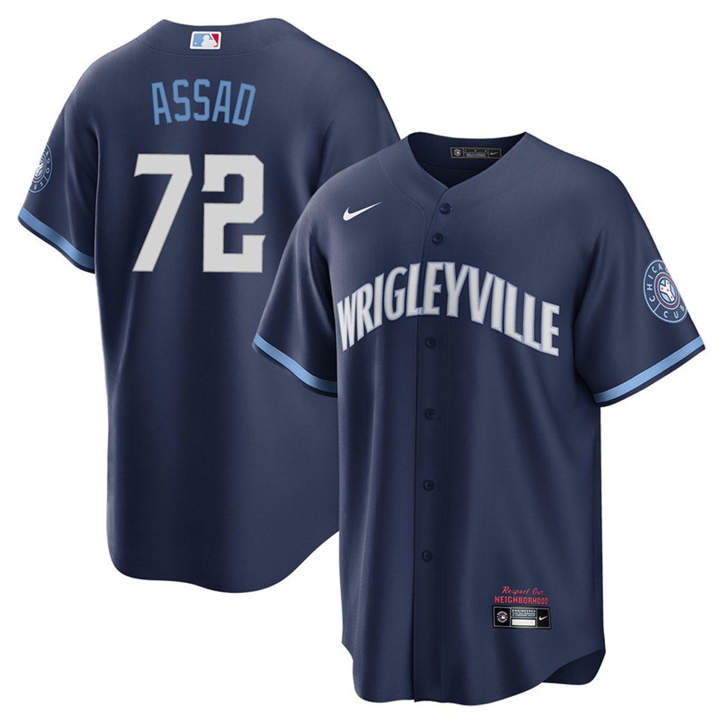 Javier Assad Chicago Cubs 72 Jersey