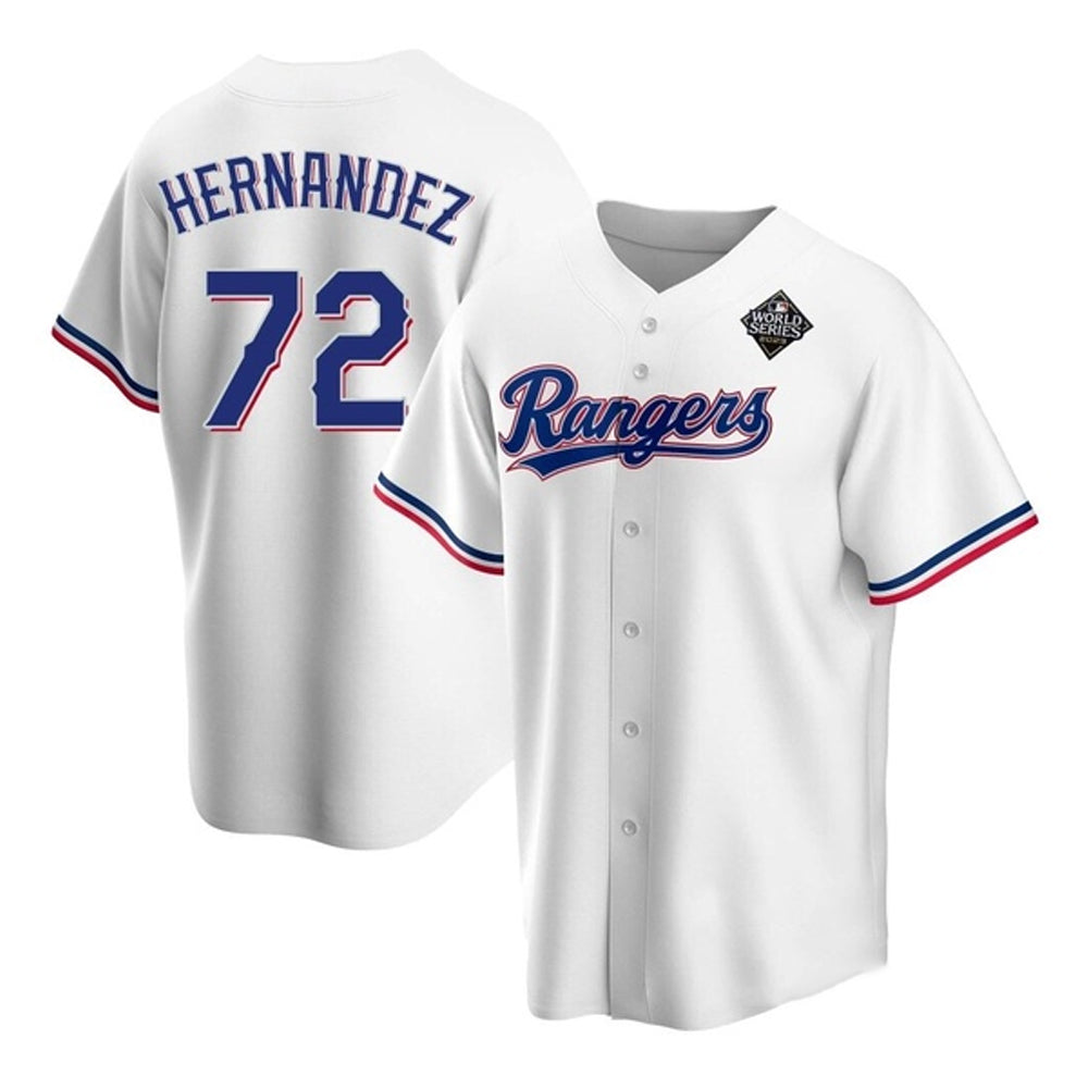 Jonathan Hernandez Texas Ranger 72 Jersey