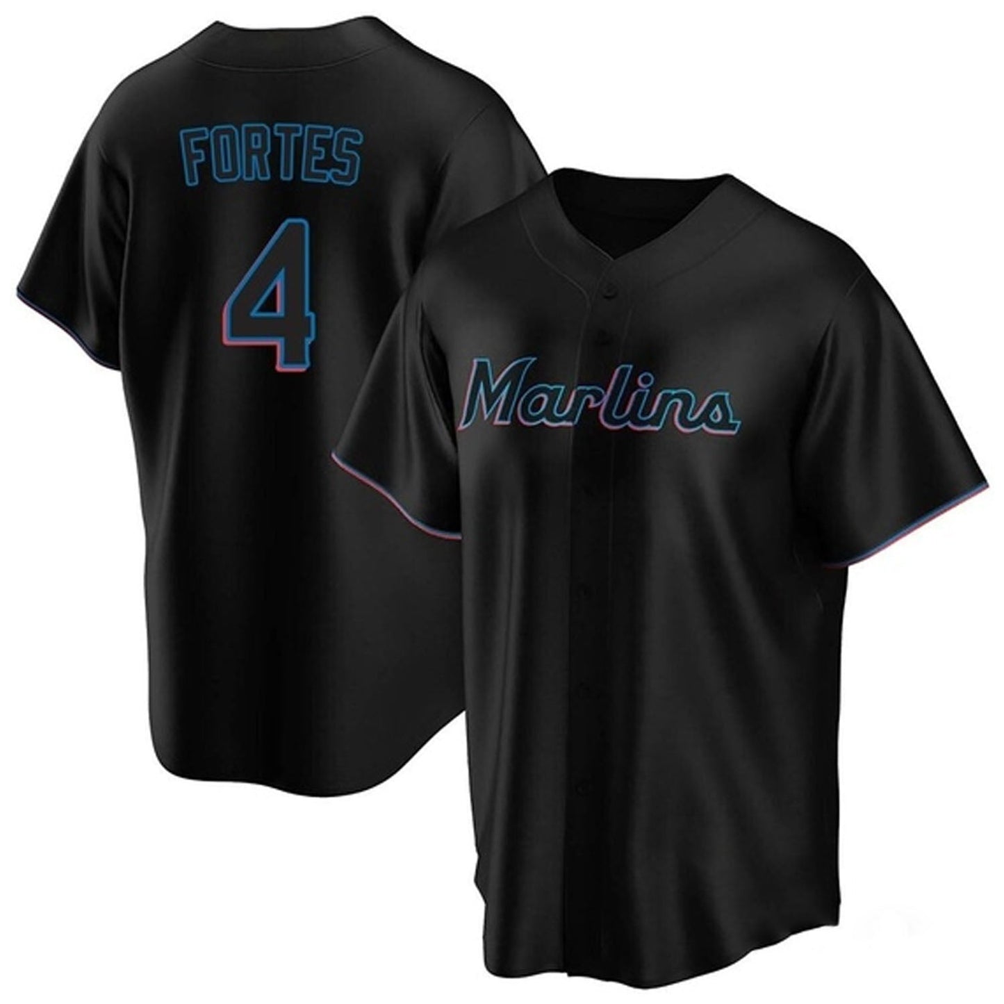 Nick Fortes Miami Marlins 4 Jersey