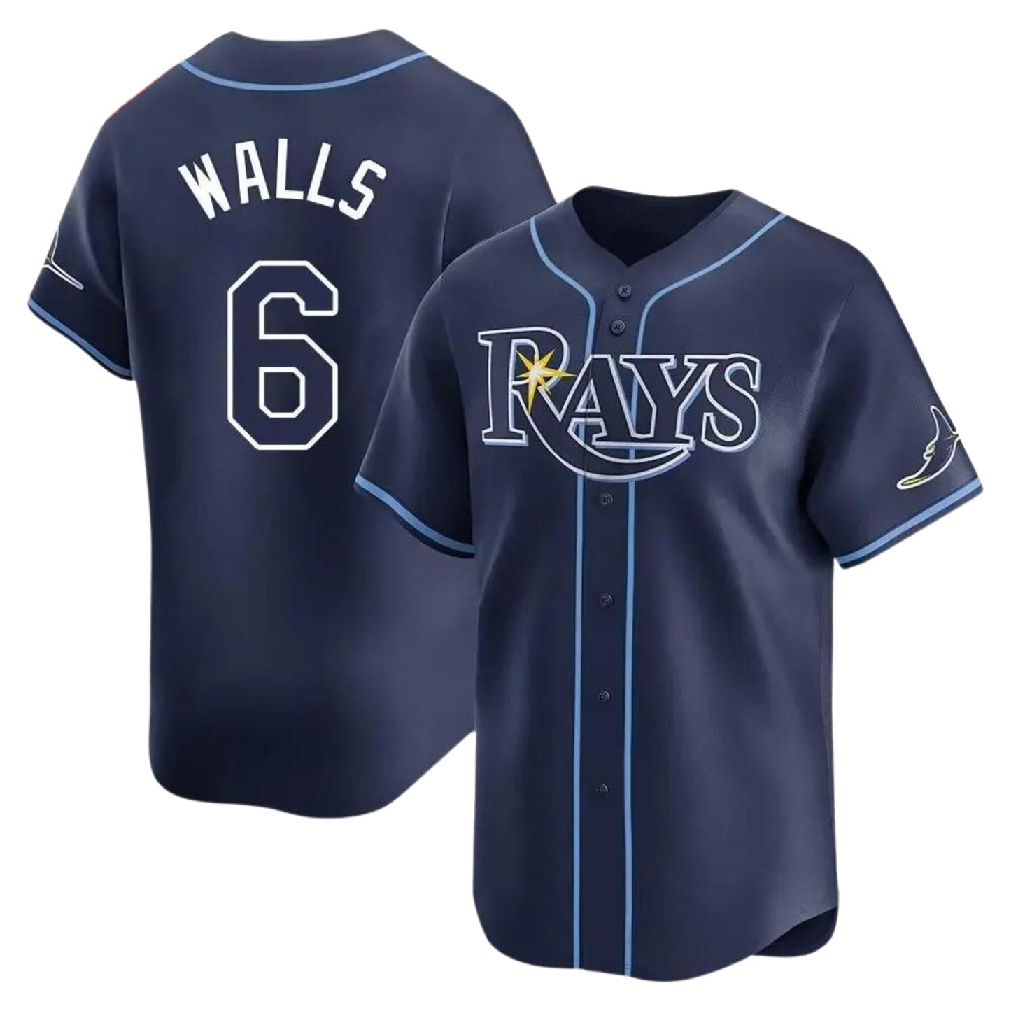 Taylor Walls Tampa Bay Rays 6 Jersey