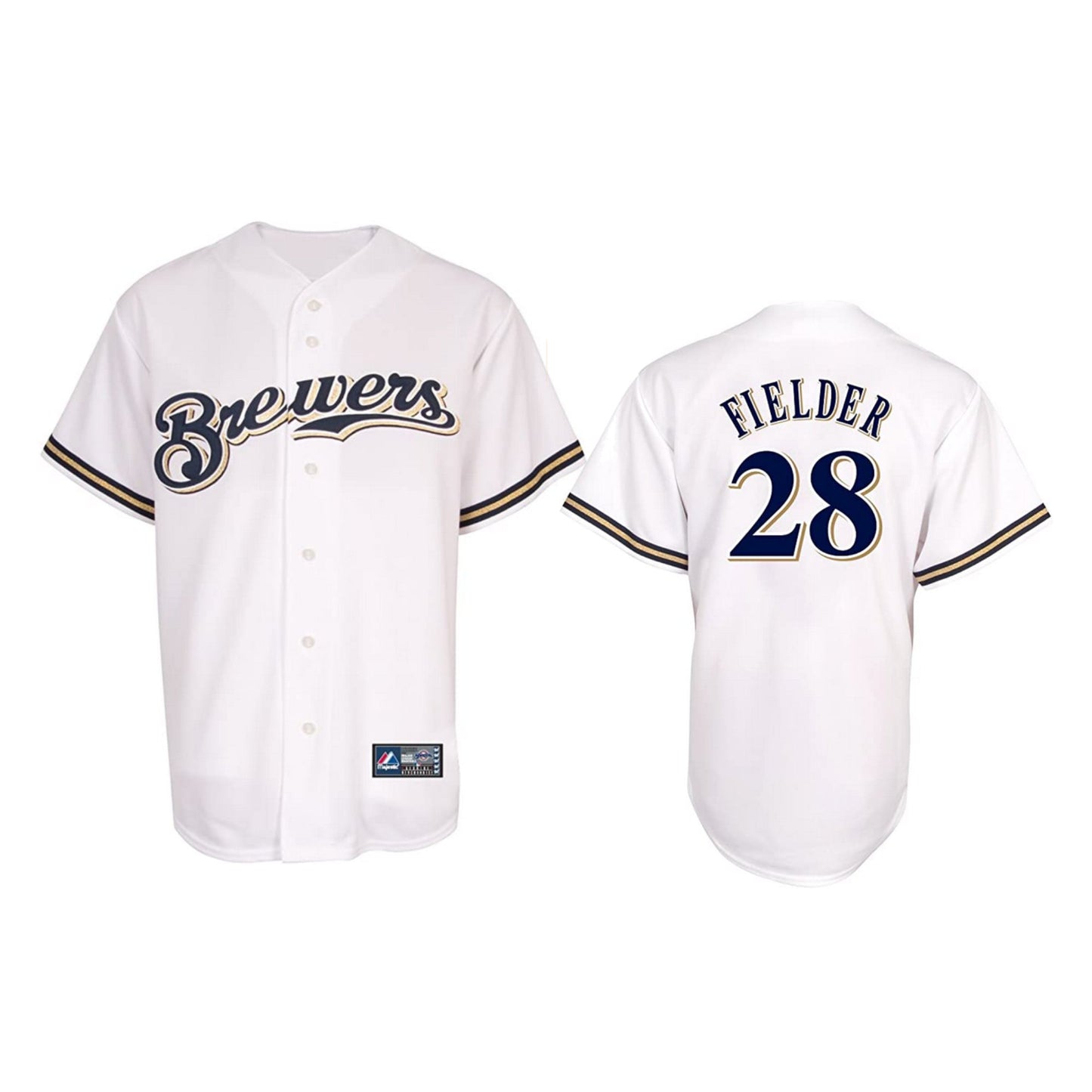 Prince Fielder Milwaukee Brewers 28 Jersey