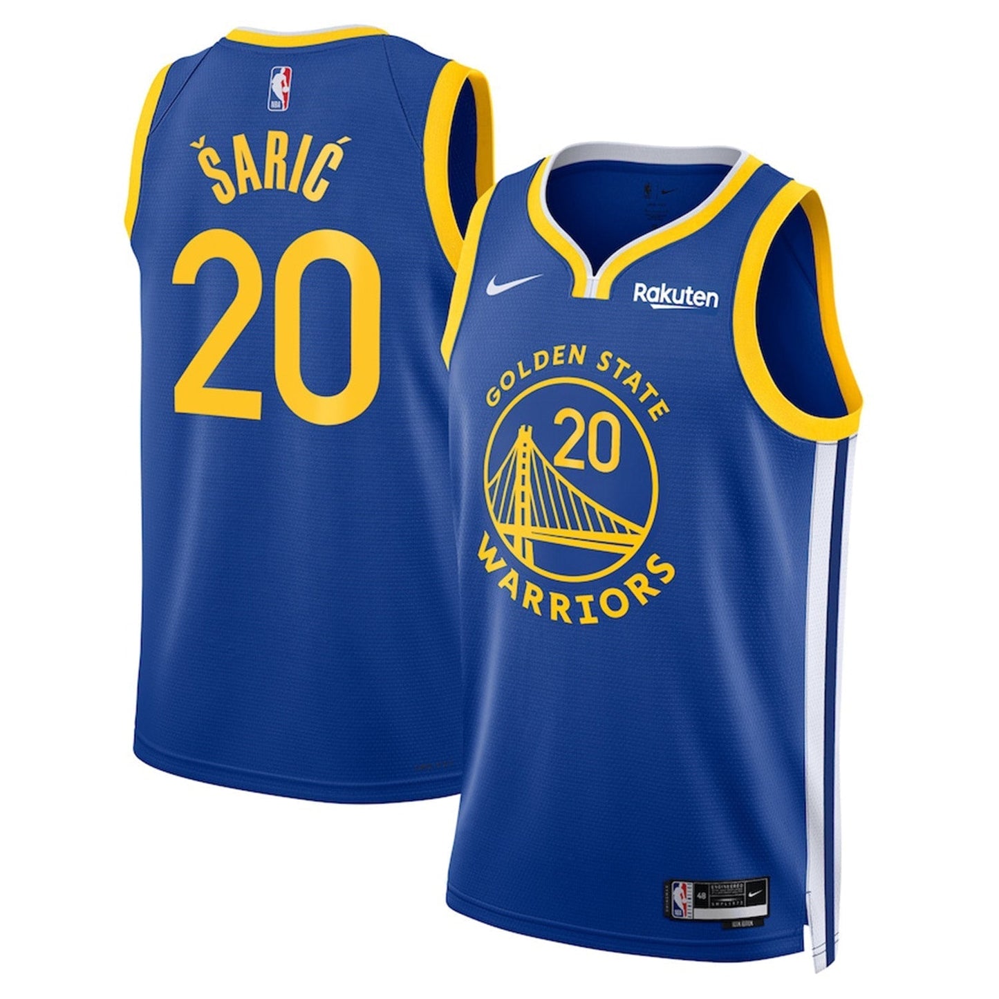 Dario Saric Golden State Warriors 20 Jersey