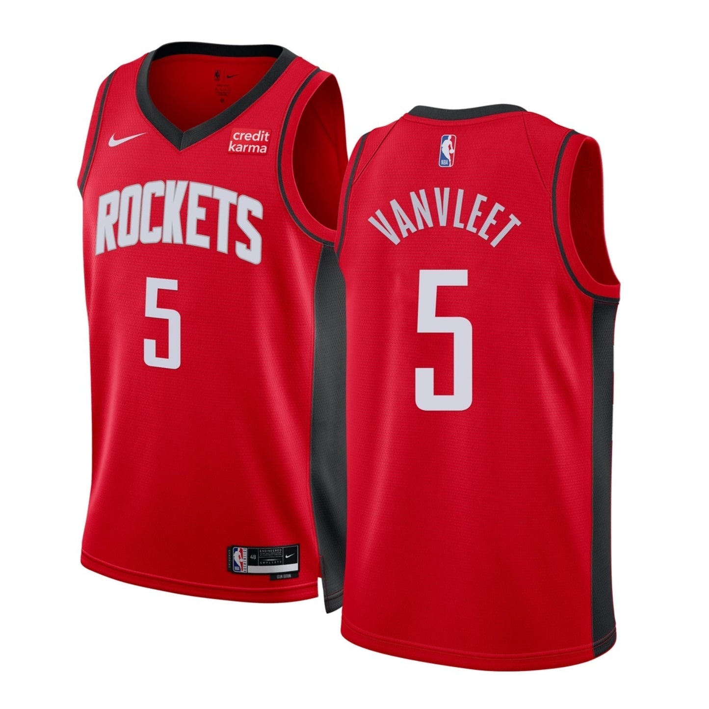 Fred VanVleet Houston Rockets 5 Jersey