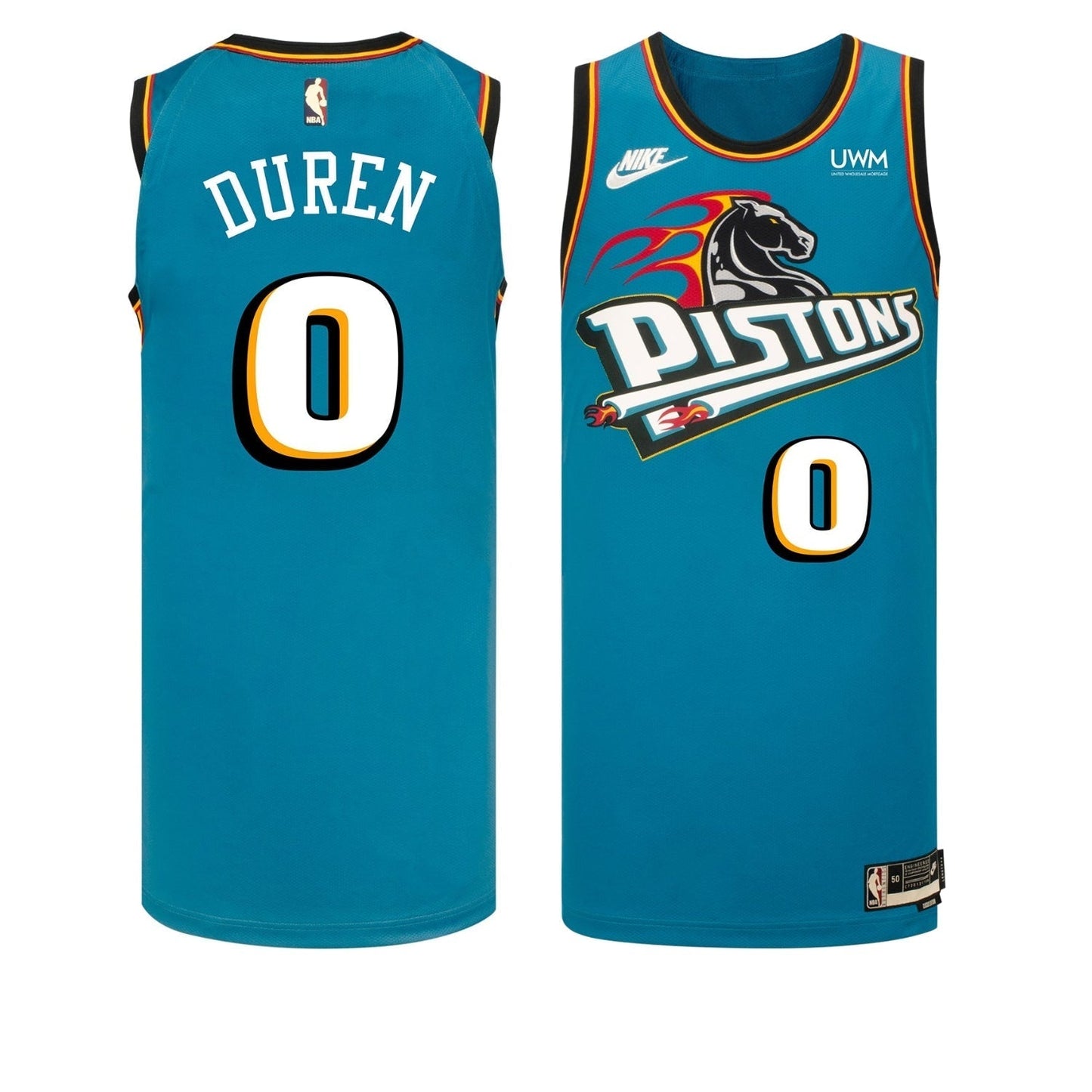 Jalen Duren Detroit Pistons 0 Jersey