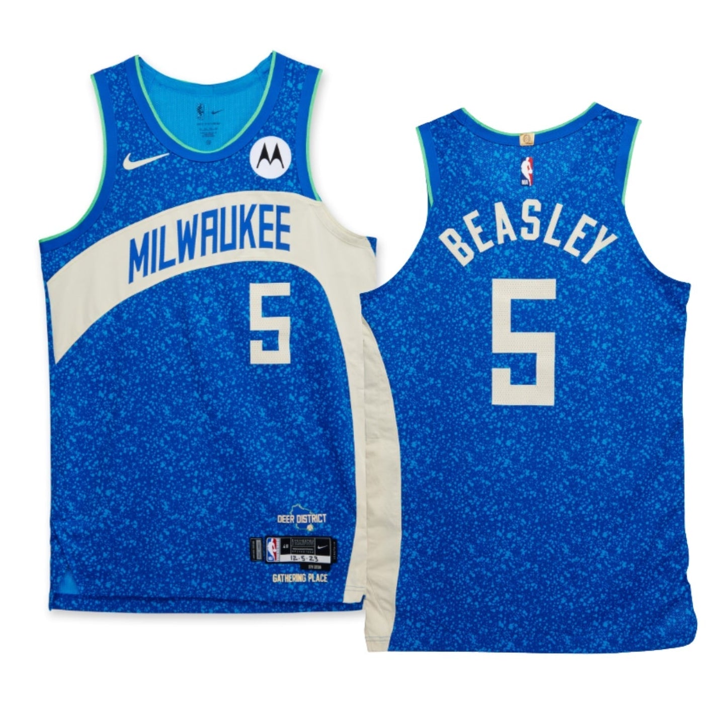 Malik Beasley Milwaukee Bucks 5 Jersey