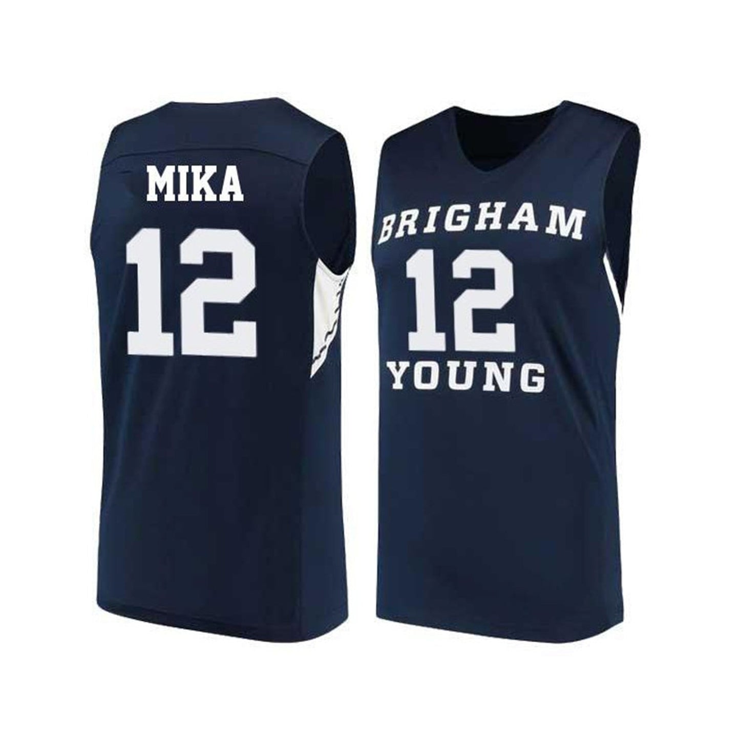 Eric Mika BYU Cougars 12 Jersey