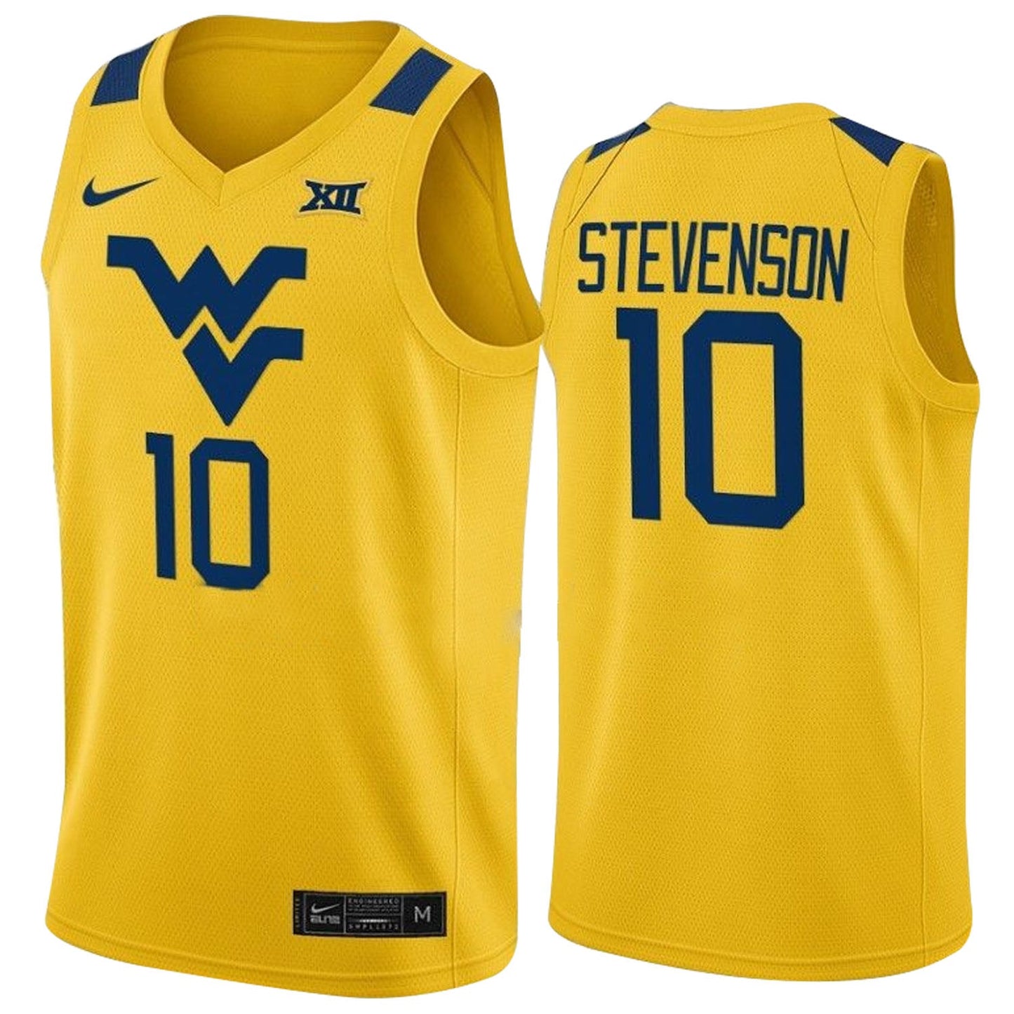 Erik Stevenson West Virginia Mountaineers 10 Jersey