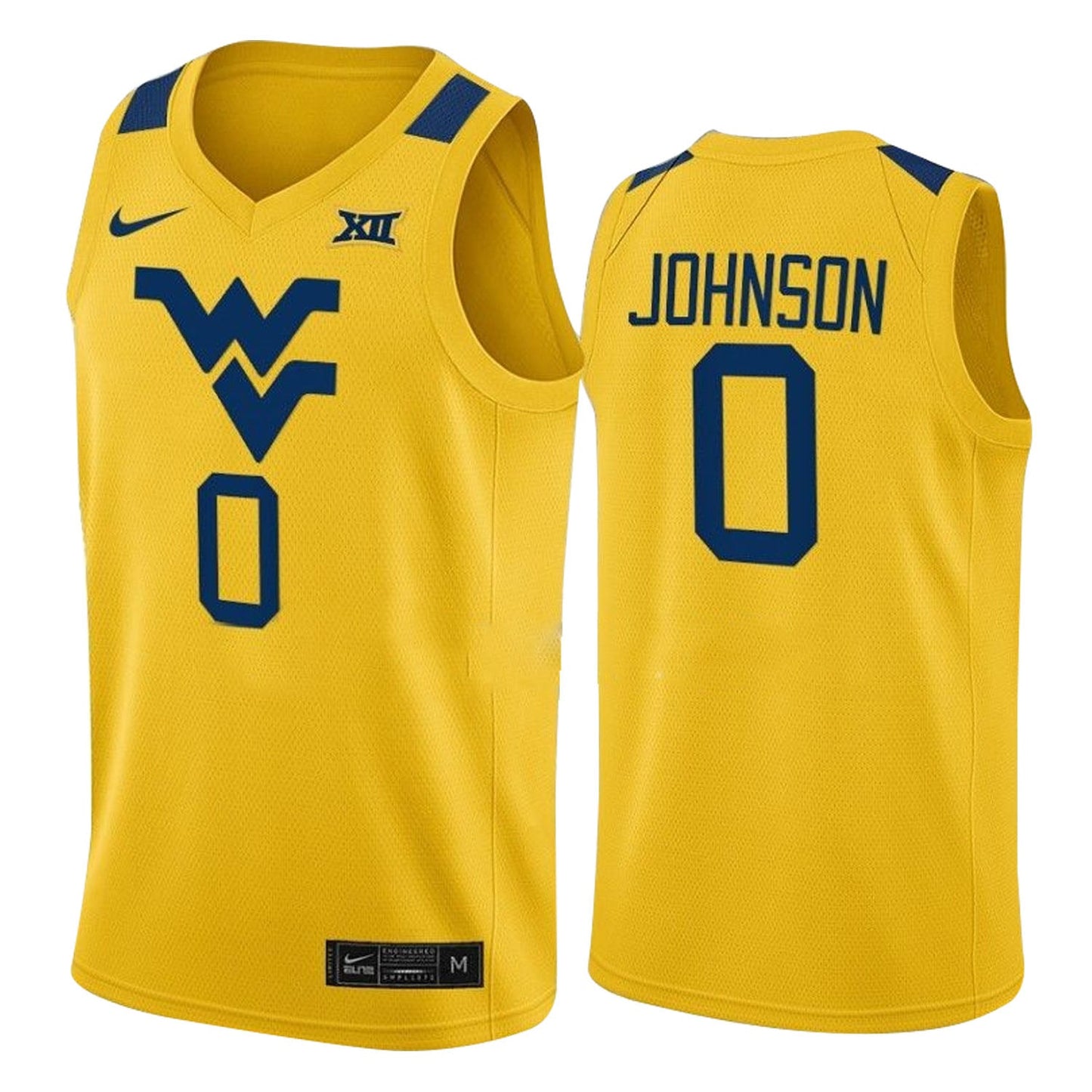 Kedrian Johnson West Virginia Mountaineers 0 Jersey
