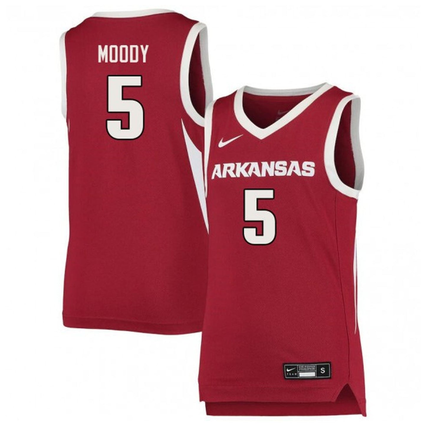 Moses Moody Arkansas Razorbacks 5 Jersey
