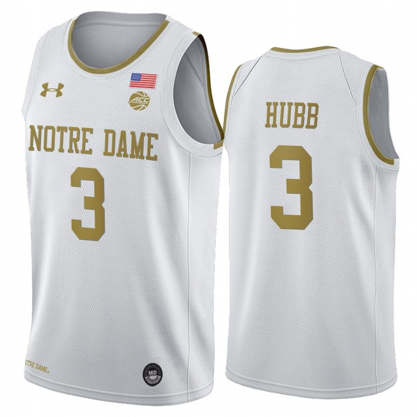 Prentiss Hubb Notre Dame Fighting Irish 3 Jersey