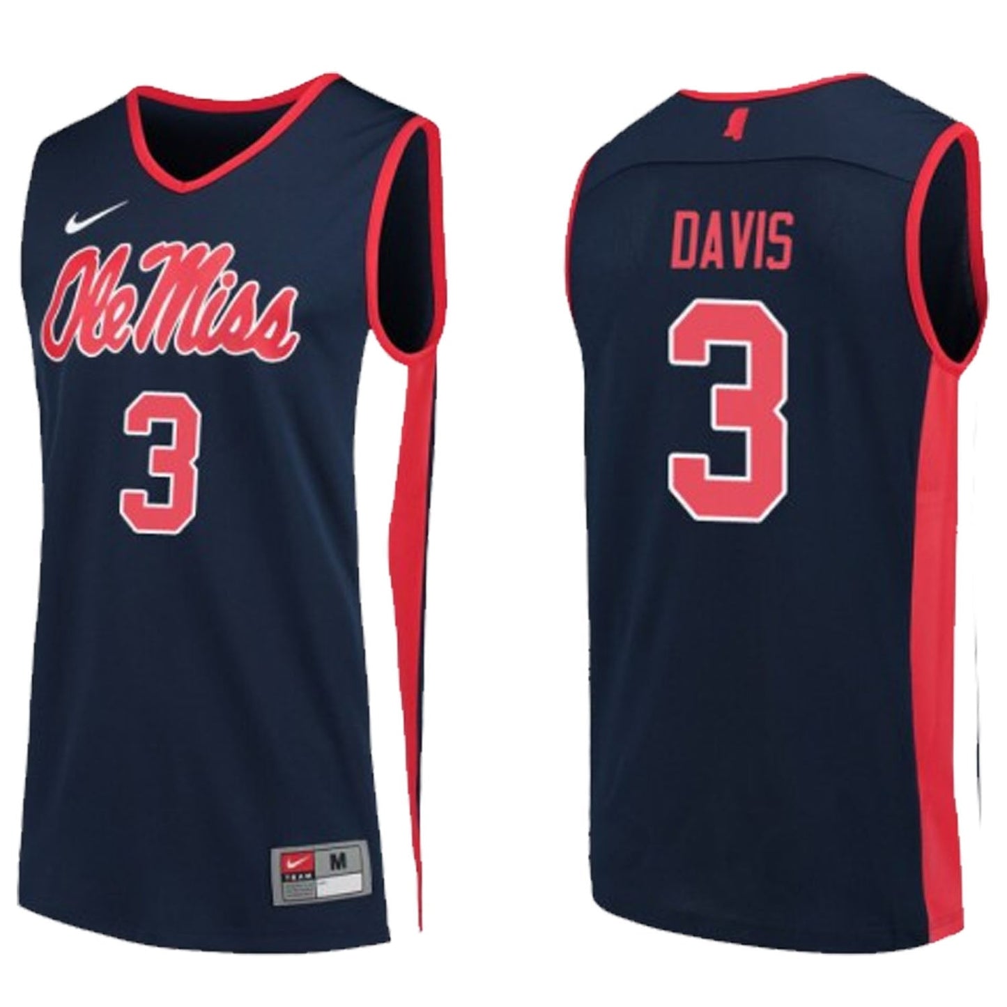 Terence Davis Ole Miss Rebels 3 Jersey