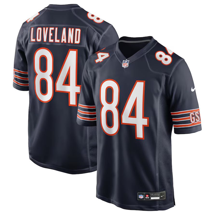 Colston Loveland Chicago Bears 2025 Draft First Round Pick Game Jersey - Navy