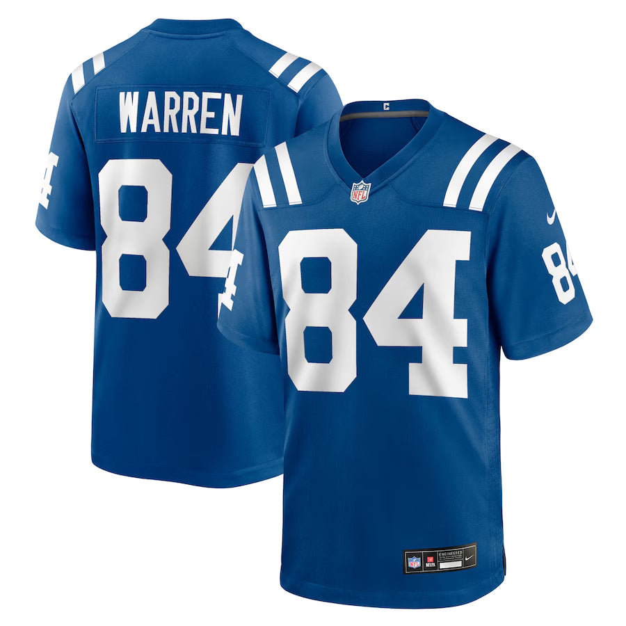 Tyler Warren Indianapolis Colts 2025 Draft First Round Pick Game Jersey - Royal