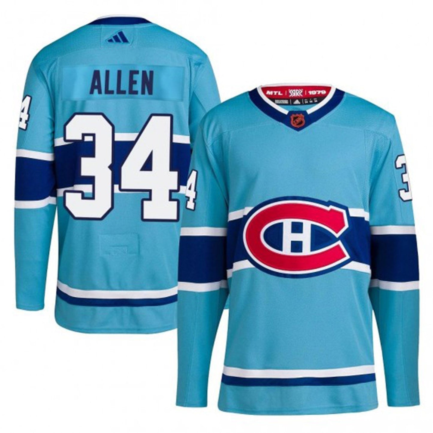 Jake Allen Montreal Canadiens 34 Jersey