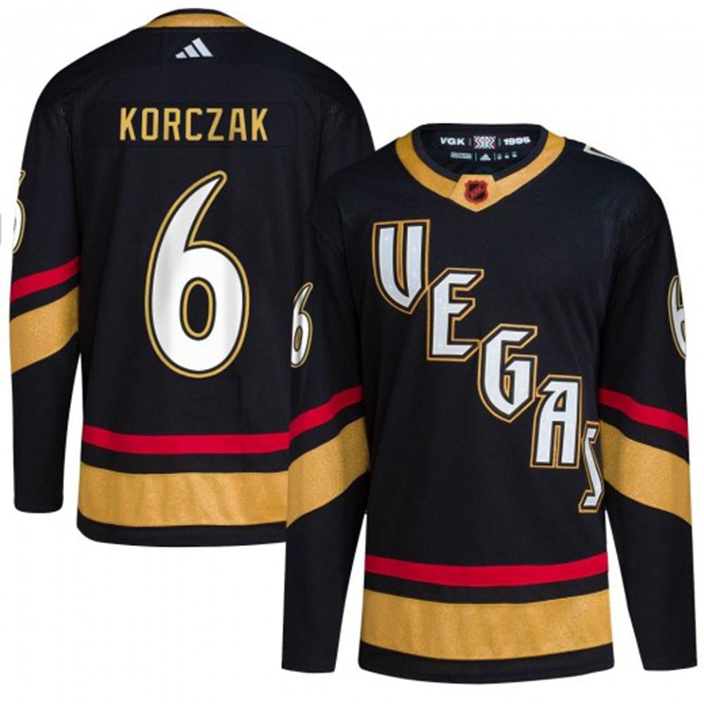 Kaedan Korczak Vegas Golden Knights 6 Jersey