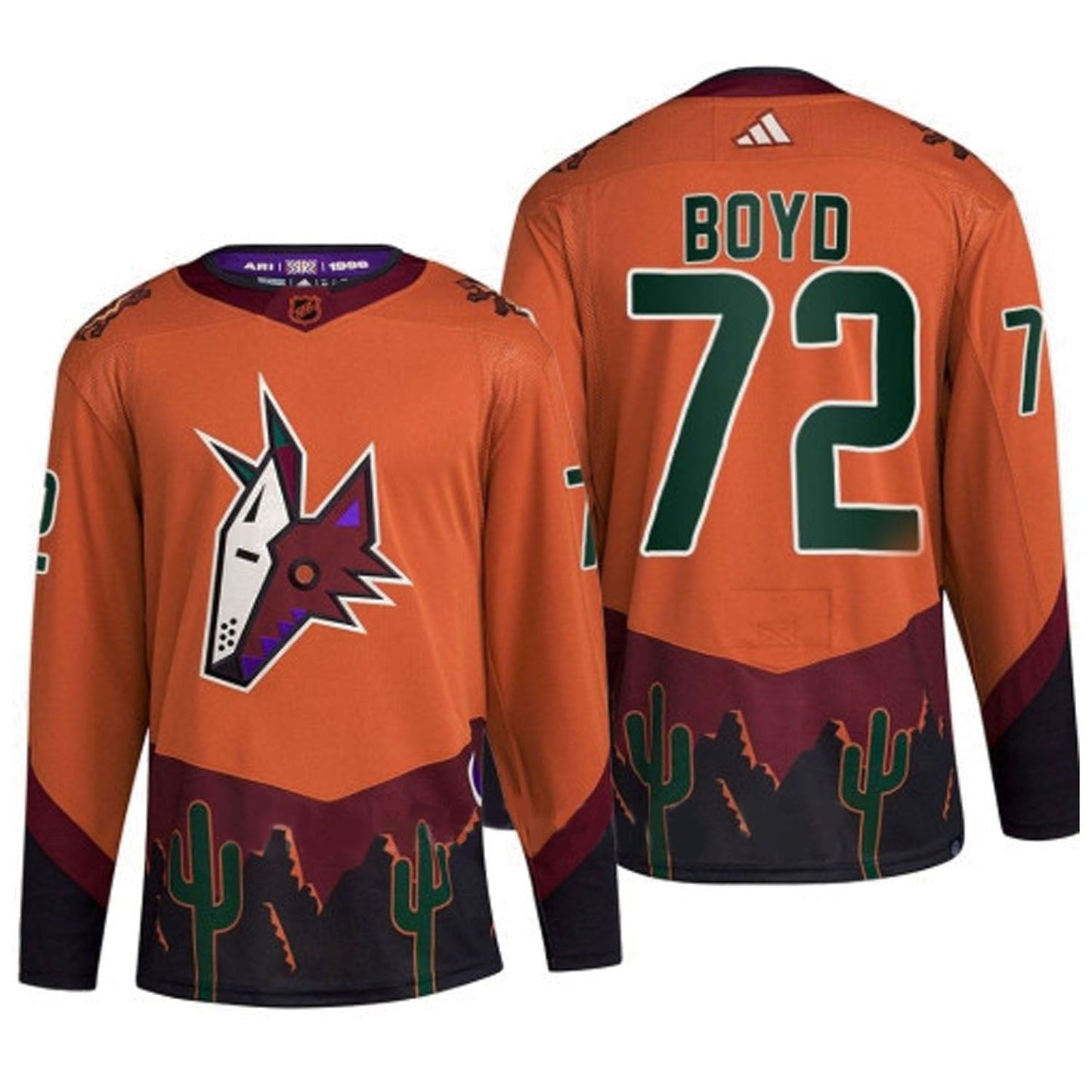 Travis Boyd Arizona Coyotes 72 Jersey