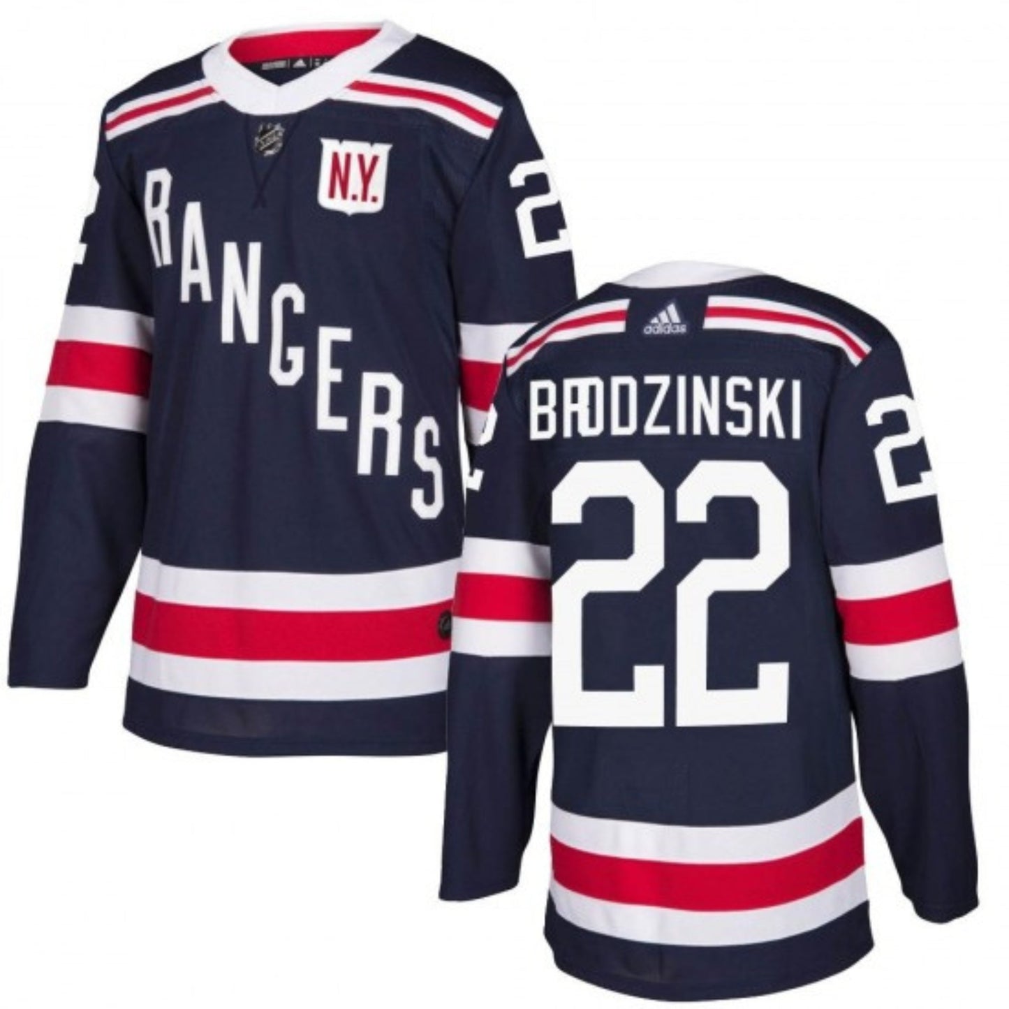 Jonny Brodzinski New York Rangers 22 Jersey