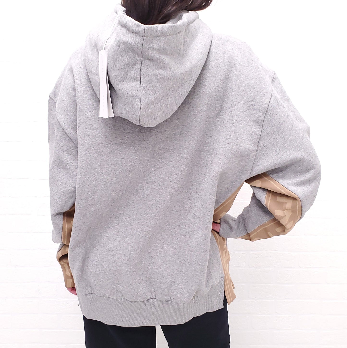 STELLA MCCARTNEY GREY LOGO HOODIE - SIZE S