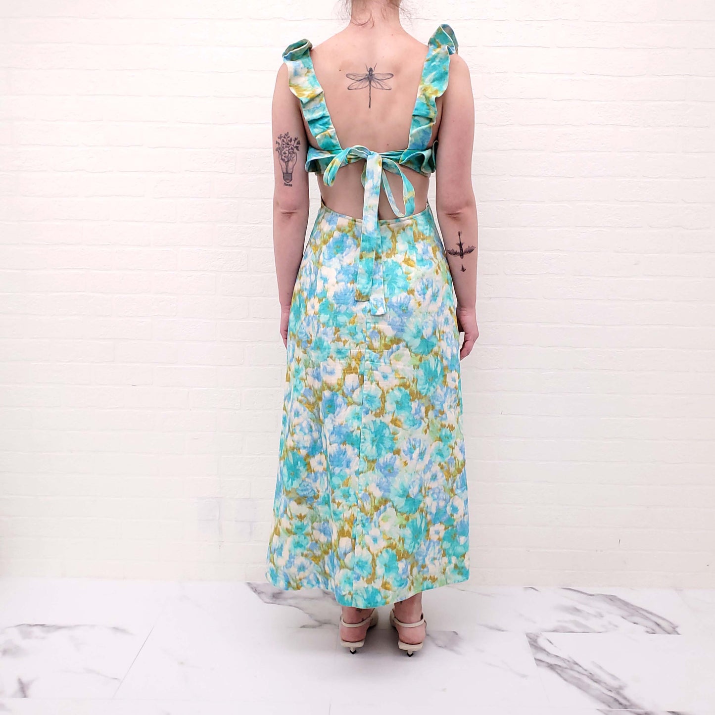 ZIMMERMANN FLORAL LONG DRESS - SIZE 1 (US 4)