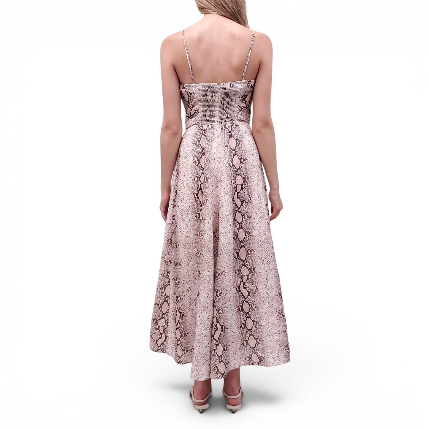 ZIMMERMANN SNAKESKIN EFFECT CUTOUT DRESS - SIZE 1 (US 6)