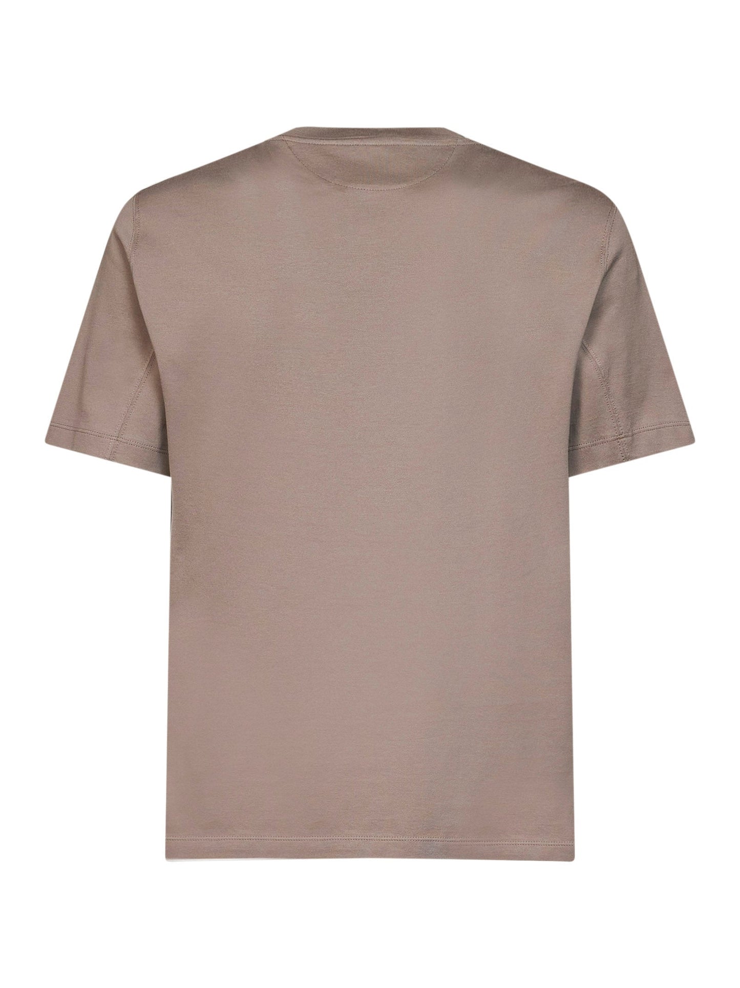 Brunello Cucinelli Men Rock Cotton Jersey Logo Crewneck T-Shirt