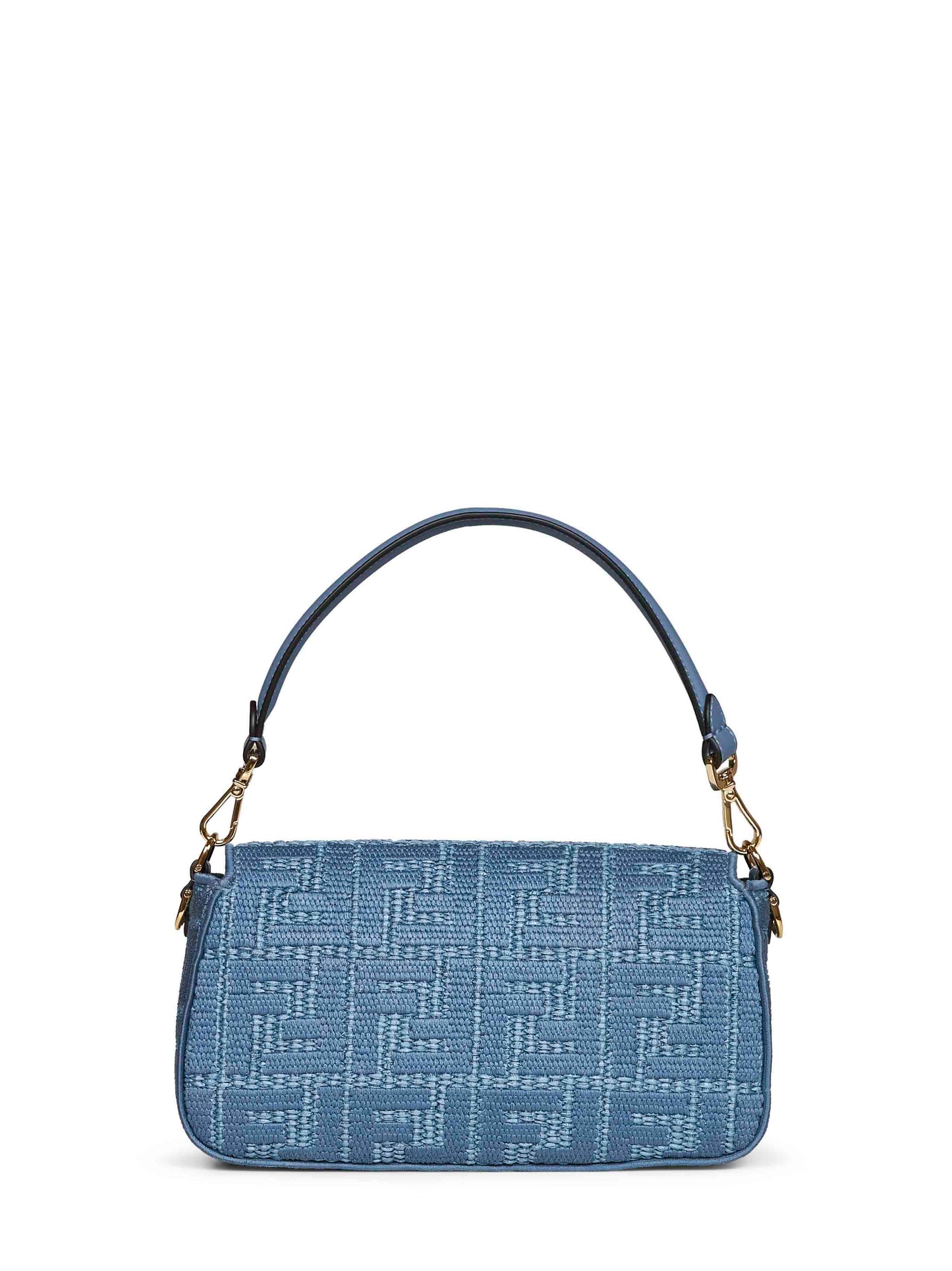 Fendi Women Blue Baguette Shoulder Bag