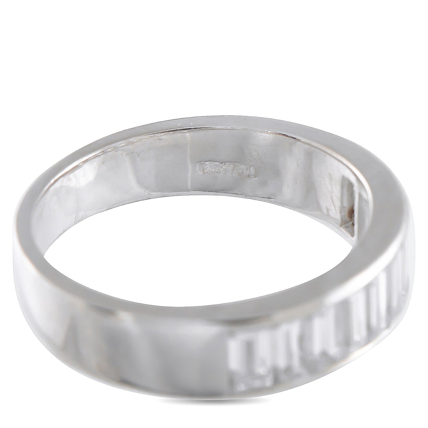 LB Exclusive 18K White Gold 1.36ct Diamond Half-Eternity Band Ring MF21-040926