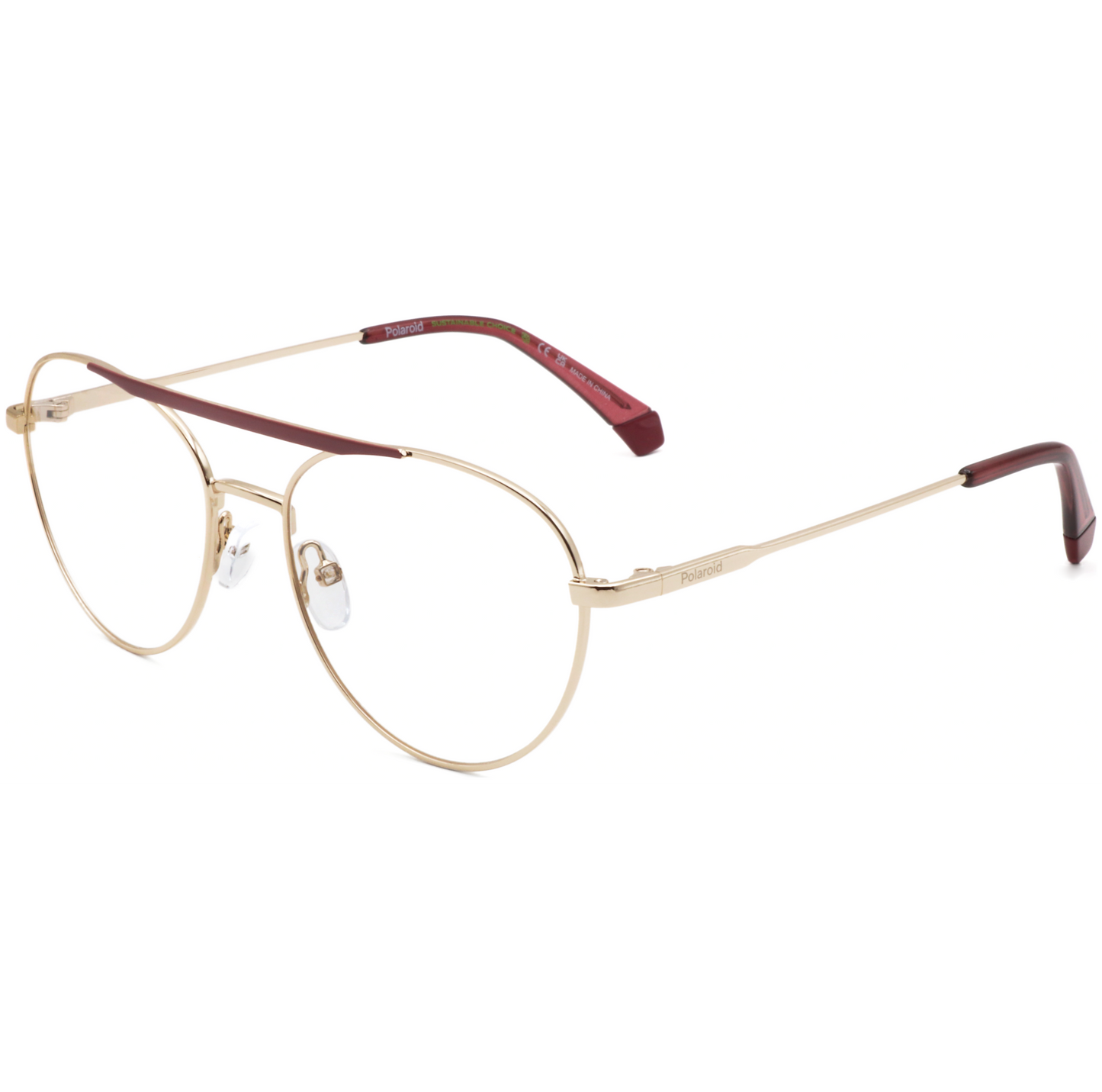 Polaroid Unisex 55 mm Gold Opticals
