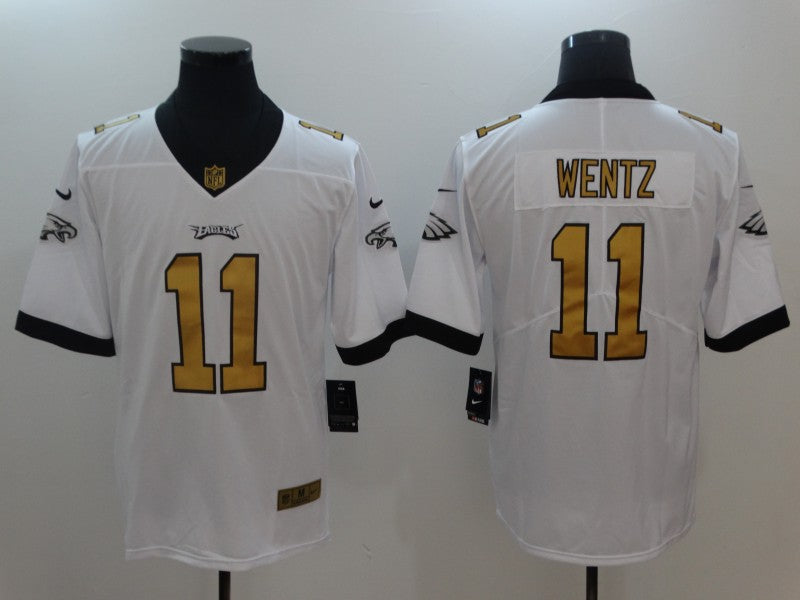 Men's Philadelphia Eagles Carson Wentz #11 White Game Player jersey