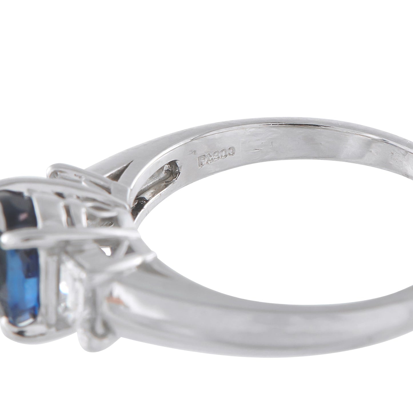 LB Exclusive Platinum 0.37ct Diamond and Sapphire Ring MF15-041026