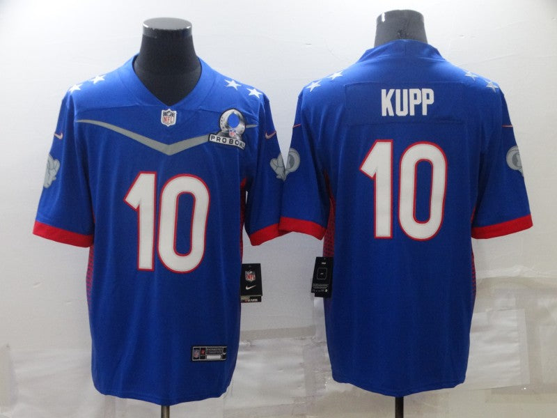 Men's Los Angeles Rams Cooper Kupp #10 Blue ALL STAR Game jersey