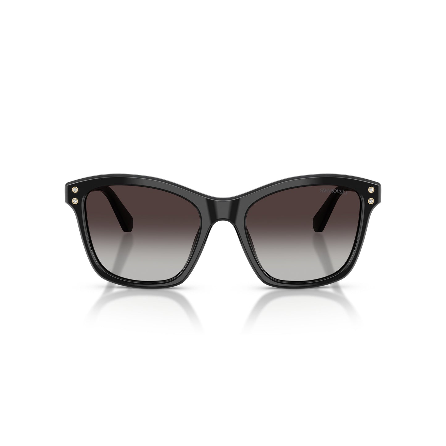 0Sk6063 Bold Square Frame Sunglasses with Crystal Embellishments