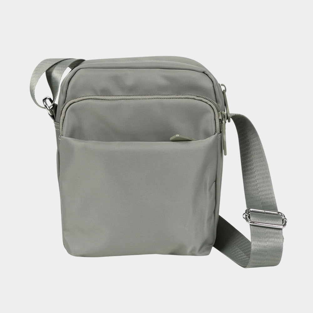 Compact Solid Multi Pocket Crossbody Bag