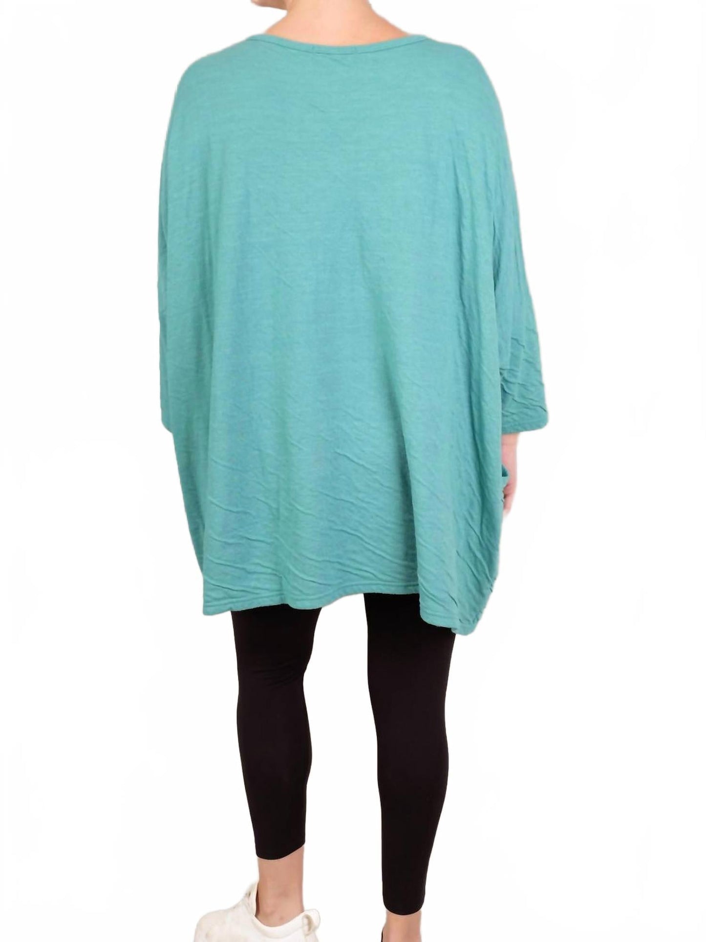 Long Sleeve Crew Pullover In Riviera