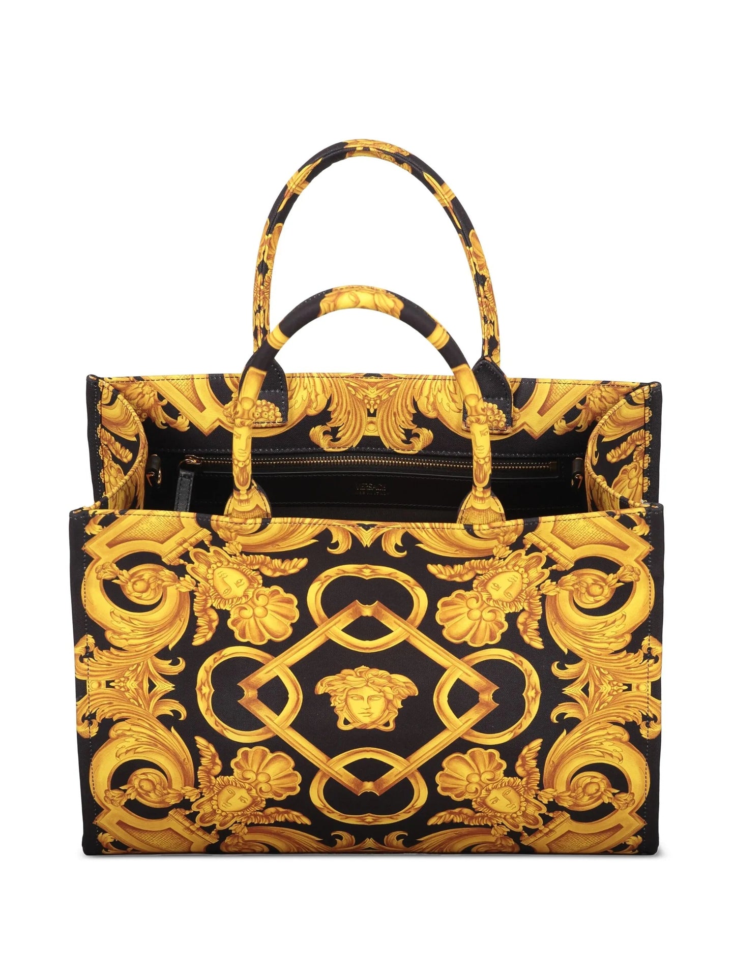 Versace Medusa Barocco Canvas Tote Bag