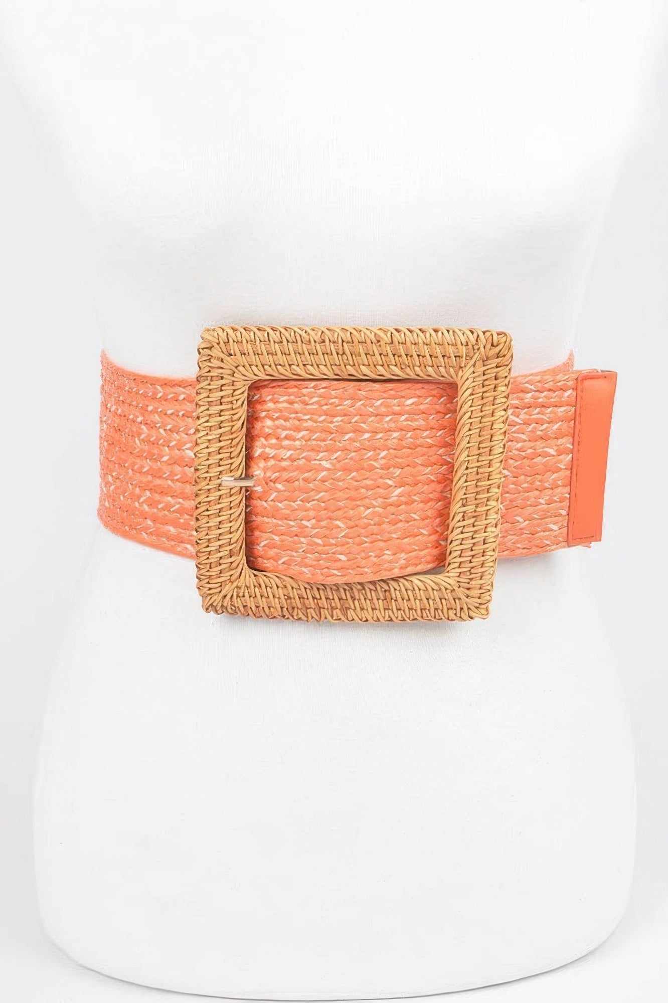 Bamboo Buckle Wide Stretch Belt
