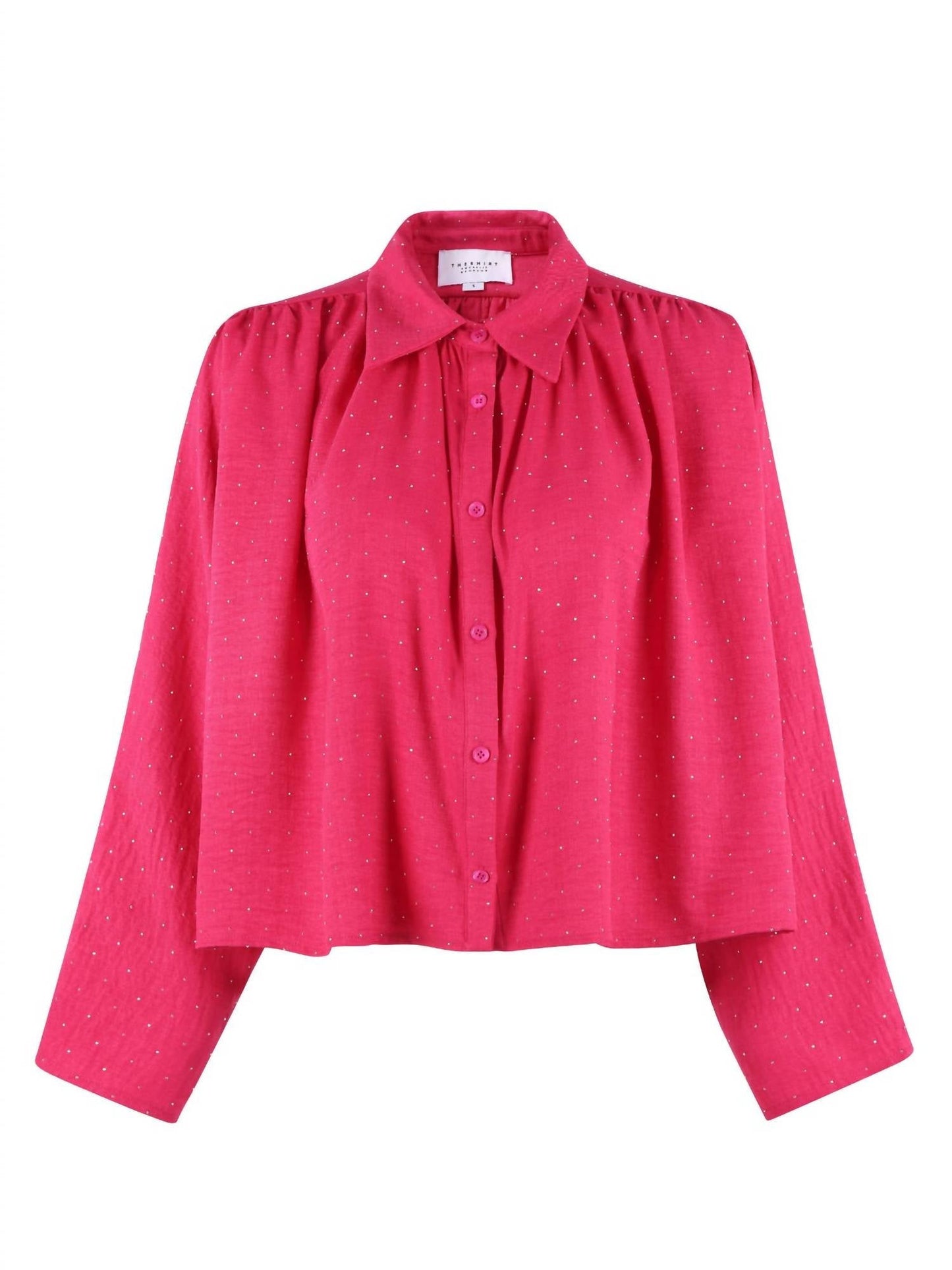 Long Sleeve Hayden Shirt In Hot Pink