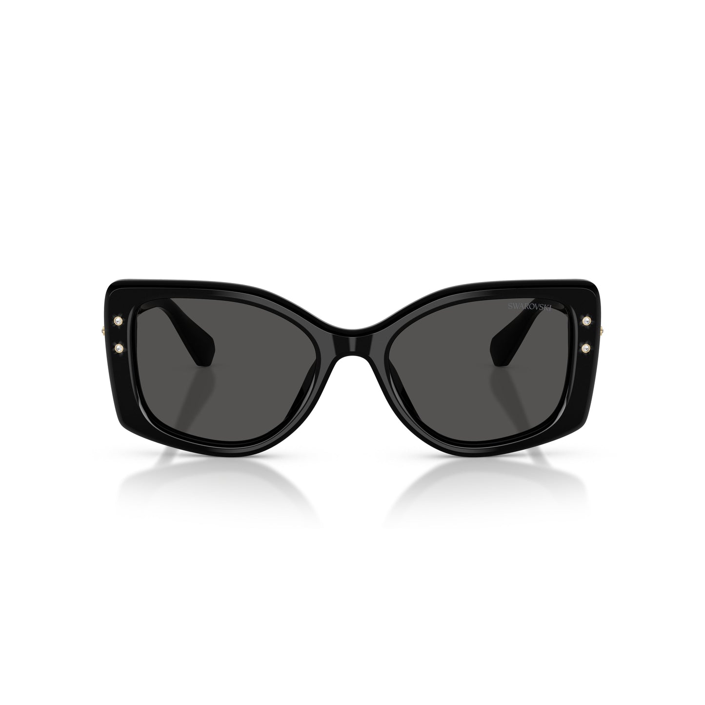 0Sk6058U Oversized Square Frame Sunglasses with Crystal Embellishments
