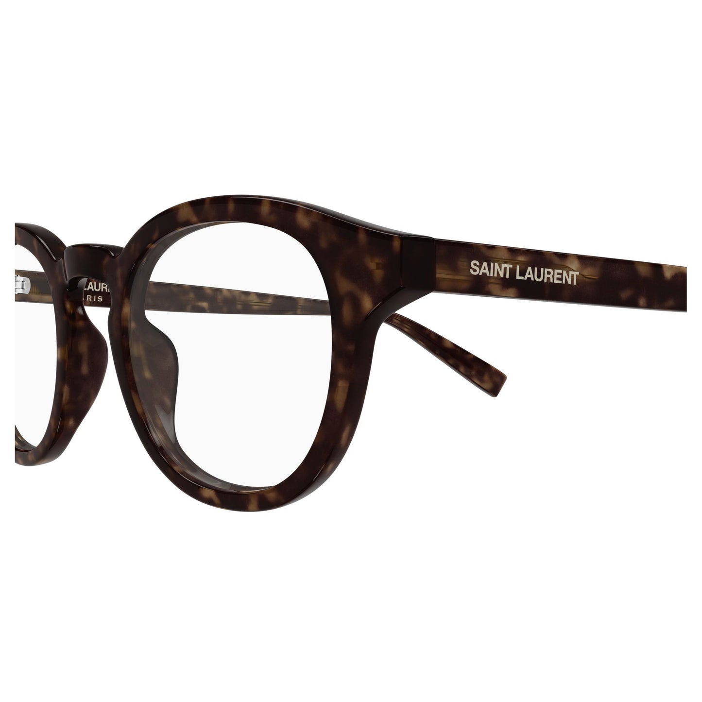 Rounded Tortoiseshell Eyeglasses With Keyhole Bridge