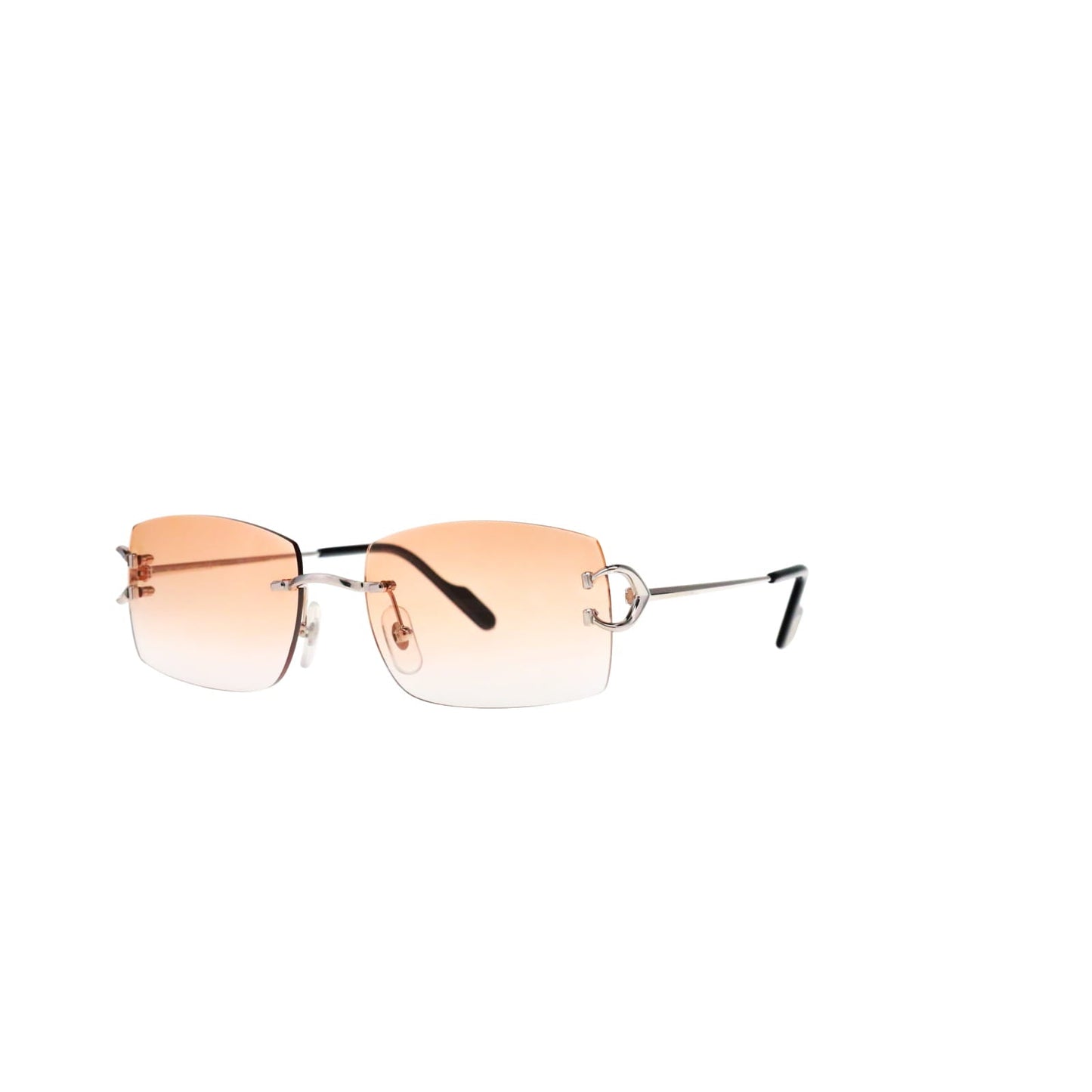 Cartier Custom Vintage Double C Brooklyn Platinum Sunglasses by MEG