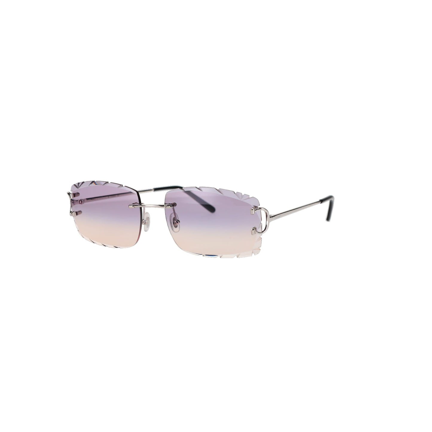 Cartier Custom Double C Diamond Cut Brooklyn Platinum Sunglasses by MEG