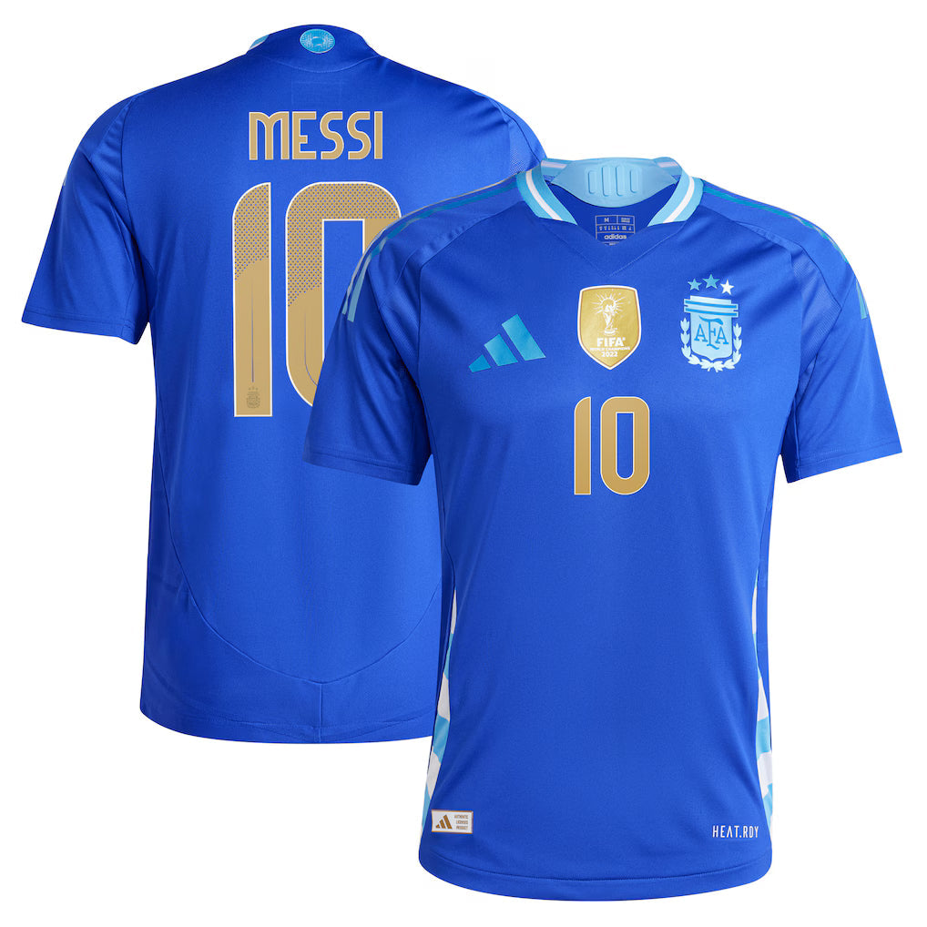 Lionel Messi Argentina National Team 2026 Away Authentic Player Jersey - Blue